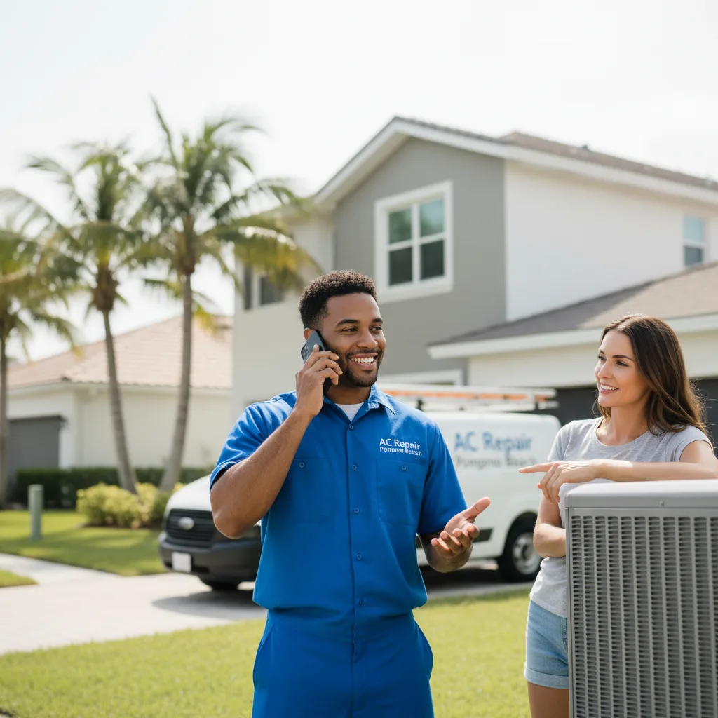 AC Repair Pompano Beach customer support in Green